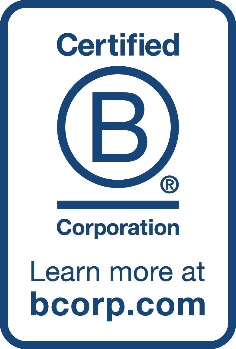 We are a certified B Corporation